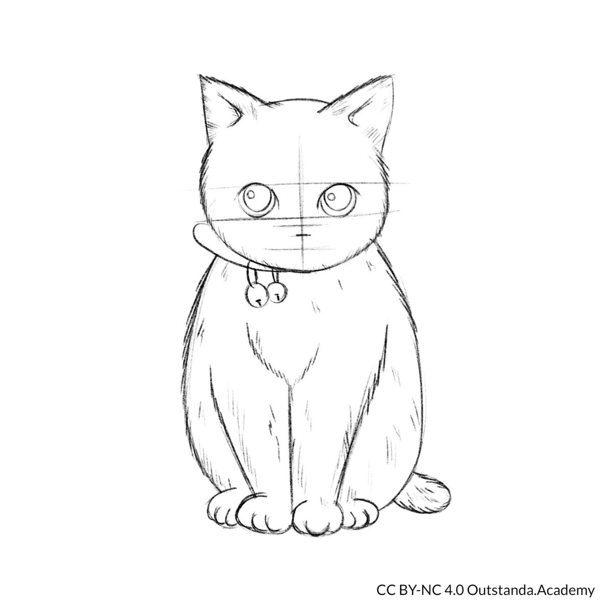draw a cat step 6