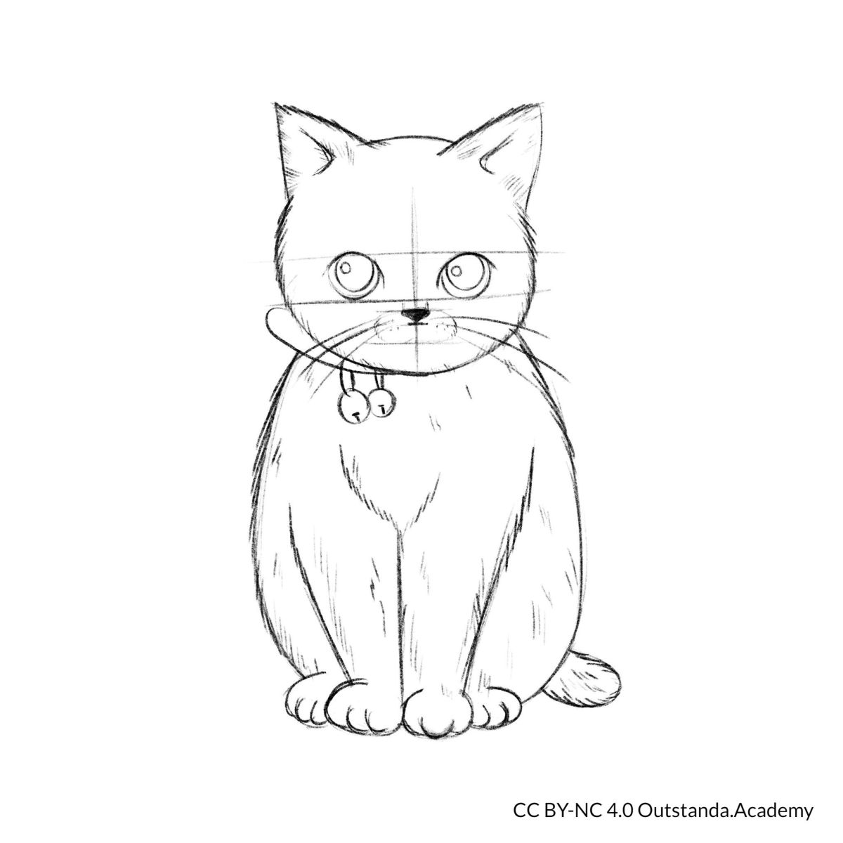 draw a cat step 7